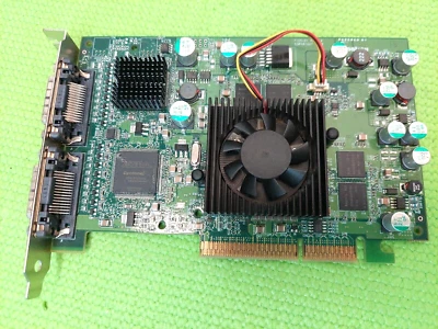 MATROX Parhelia QID-QDA8X128 AGP Quad Display Video Card - Image 1 of 4