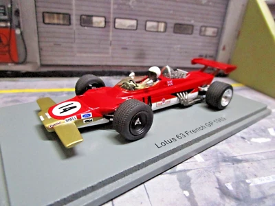 F1 LOTUS 63 Ford Cosworth V8 Saison 1969 #14 John Miles 4x4 Gold Leaf Spark 1:43 - Bild 1 von 4