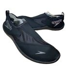 Speedo Surfwalker Pro 3 Black Water Shoes Black Stretch Neoprene Sport Beach 10