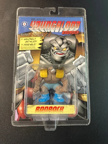 Rob Liefeld’s Youngblood Badrock MINI FIGURE DAMAGED PACKAGE Cover