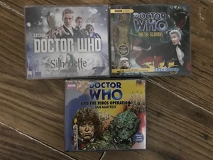 3 x BBC DR WHO AUDIO BOOKS 13 CDs SILVARIANS RIBOS OPERATION & SILHOUETTE 13HRS - Picture 1 of 7