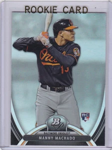 Tarjeta de novato Manny Machado 2013 Bowman platino béisbol Baltimore Orioles Le - Imagen 1 de 2