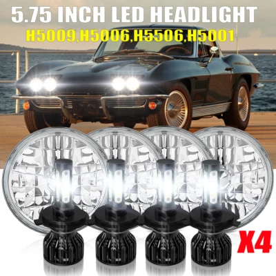 4X 5.75" 5-3/4 Inch LED Headlights Fit for BMW 325i 528i 535i 735i Bavaria - Imagem 1 de 4