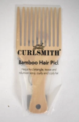 Curlsmith Natural Bamboo Hair Pick Detangle & Volumize Wavy Curly Hair - Image 1 of 4