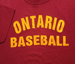 Vintage 1980-90s Ontario Baseball Russell Athletic 50/50 Made in USA Large Shirt - Picture 1 of 4