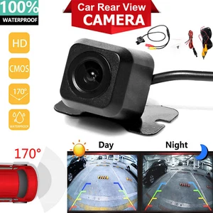 170° CMOS Car Rear View Backup Camera Reverse HD Night Vision Waterproof CAM Kit - Picture 1 of 12