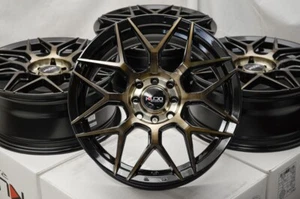 16" Black Bronze Wheels Rim Fit Scion xB Nissan Versa Sentra Cube Kio Rio Accent - Picture 1 of 7