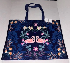 Retired Vera Bradley Market Tote, Flamingo Garden, Eco-Friendly Shopper BAG, NWT - Picture 1 of 16