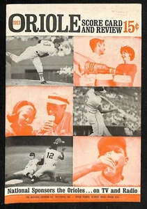 1963 Minnesota Twins @ Baltimore Orioles Program 8/24 Ex 78412b10 - Picture 1 of 2
