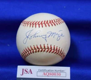 Johnny Mize JSA Cert Signed American League OAL Autograph Baseball - Picture 1 of 2