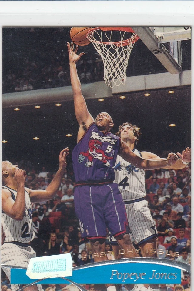 1997-98 Popeye Jones Stadium Club FIRST DAY ISSUE Parallel #12 - Raptors - Image 1 of 1