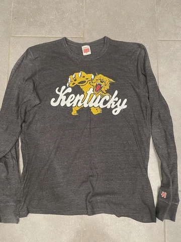 Men’s Homage Long Sleeve Shirt Kentucky Wildcats Basketball Size Large Cover