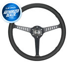 NEW NRG CLASSIC 380MM STEALTH STEERING WHEEL WITH BLACK STITCHING RST-380STL-B
