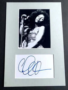 CHAKA KHAN "Grammy" In-person signed Briefkarte/Passepartout 20x30 Autogramm - Picture 1 of 2