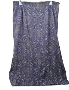 Briggs New York Skirt Size 18 Purple Paisley Long Slit Microfiber Zip - Picture 1 of 7