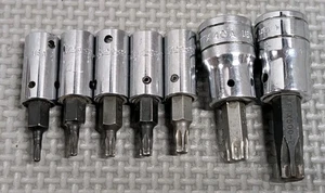 Snap-On Tools USA 7pc FTX & TTX Socket Driver Lot FTX500FTX40ATTX25BTTX20B - Foto 1 di 9