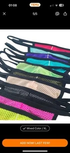 Size L Men's Underwear Mesh See Through Design Assorted Colors - Picture 1 of 13