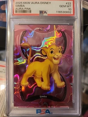 2025 KAKAWOW AURA DISNEY AURA PINK #22 SIMBA 15/45 PSA 10 - Image 1 of 3