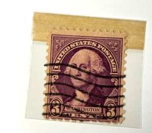 US # 720 3c (1932) SELLO USADO PÚRPURA GEORGE WASHINGTON - Imagen 1 de 3