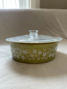 Pyrex #664 BIG Bertha 4Qt Spring Blossom Crazy Daisy Casserole Dish - Picture 1 of 10