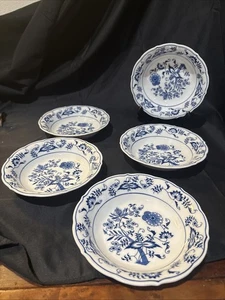 blue danube japan Soup Bowls Set Of 5 - Picture 1 of 11