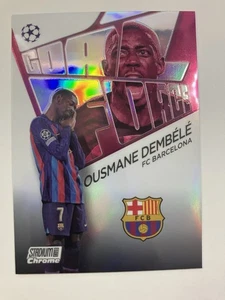 2022-23 OUSMANE DEMBELE Topps Stadium Club Chrome Goal Force Refractor #GF-OD - Picture 1 of 2