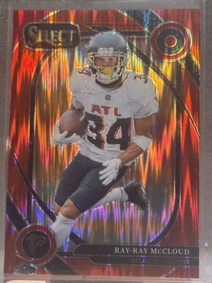 Ray-Ray McCloud #d 101/249 Red Shock Prizm 2024 Panini Select Club Level Falcons - Image 1 of 3