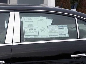 Postes de pilar cromado inoxidable 6 piezas borde de ventana QAA PARA Buick Lucerna 2006-2011 - Imagen 1 de 4