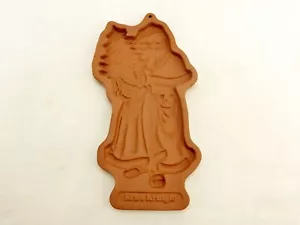 Molde de galletas de Navidad Kriss Kringle, cerámica Longaberger, 1991, con recetas - Imagen 1 de 11