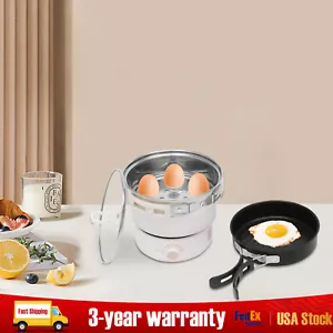 1.6L Mini Hot Pot Multifunction Split Electric Cooker with Steamer 110V 500W New - Picture 1 of 12