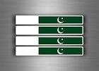 4x Autocollant sticker voiture moto stripes drapeau tuning pakistan