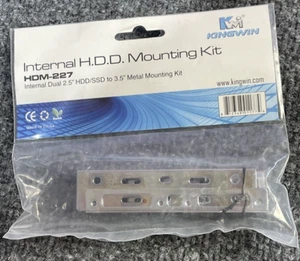 Kingwin HDM-227 Intern Dual 2,5 Zoll HDD/SSD auf 3,5 Zoll Montageset Neu - Bild 1 von 4
