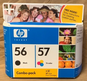 HP Invent Tintenpatrone 56 Schwarz 57 Tri-Color Tintenstrahldruck Kombipack NEU/VERSIEGELT - Bild 1 von 4