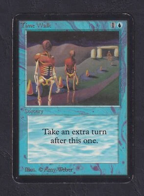 Magic MTG - Time Walk - Alpha - GESPIELT - EN - Bild 1 von 2