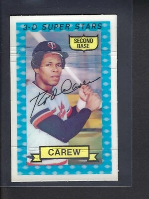 1974 Kellogg's 3-D Super Stars - #30 Rod Carew cartão de beisebol - Imagem 1 de 2
