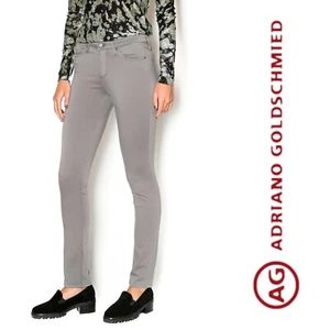 AG Jeans Prima Cigarette Skinny Womens 28R Gray Stretch Sateen $188 Designer EUC - Picture 1 of 7