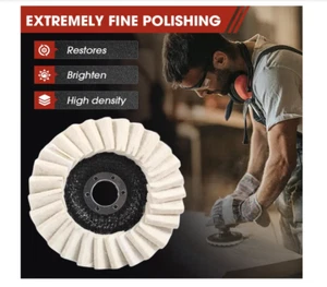 2/3/4Pcs Felt Flap Disc Abrasives Buffing Polishing Wheel Pad for Angle Grinder - Picture 1 of 11