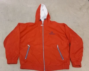 Mens Red Size L Full Zip Opti-Shell Hooded Rain Jacket Coat - Picture 1 of 5