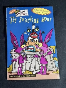 ¡¡¡AAAHH VINTAGE!!! LIBRO DE MONSTRUOS REALES CAMBIO HORA NICKELODEON ALADDIN LIBRO DE BOLSILLO - Imagen 1 de 2