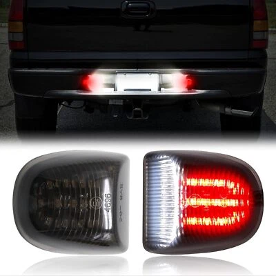 LED License Plate Lights For 99-13 Chevy Silverado Avalanche Suburban GMC Sierra - Image 1 of 4