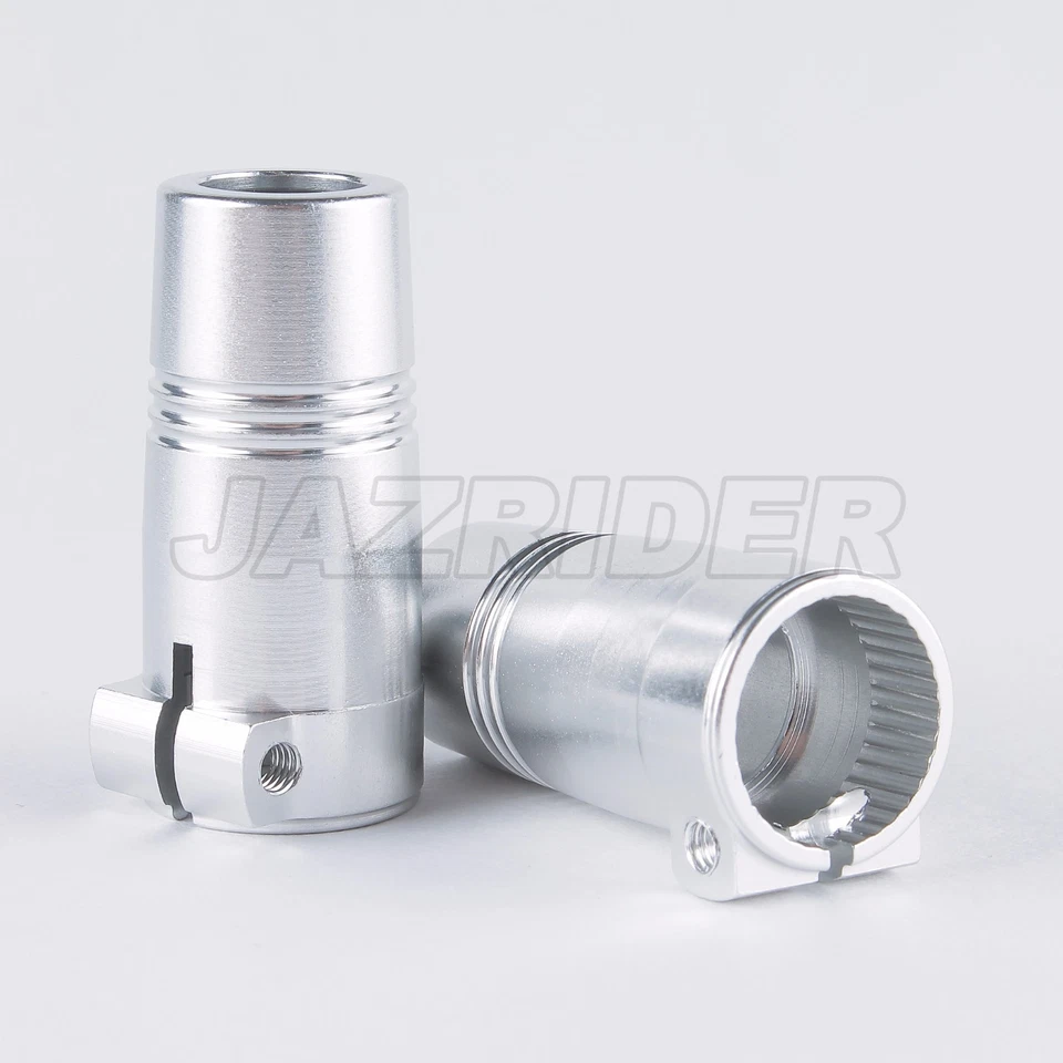 Jazrider Aluminum Rear Straight Axle Lockout Adapters(Silver)For Axial SCX10 II - Image 1 of 1