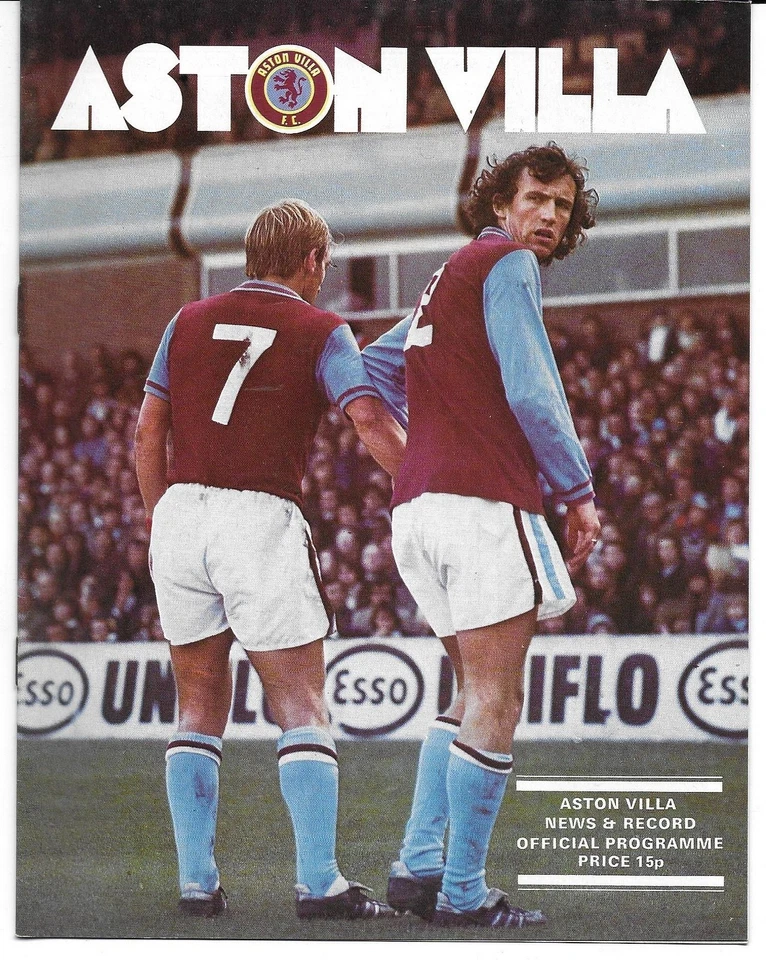 Football Programme>ASTON VILLA v MANCHESTER CITY Jan 1977 - Image 1 of 1