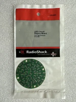 Radio Shack LED Circuit Display Project PCB Circuit Board, 276-0091. New!! - Image 1 of 4