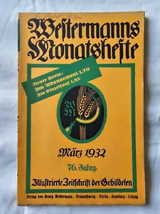 24122/ Westermanns Monatshefte – 76. Jahrgang – März 1932 - TOPP HEFT - Bild 1 von 1