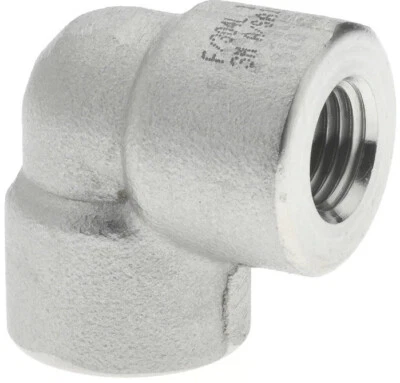 (Ships Fast) 1/4" NPT Female Stainless Steel 90 Elbow Pipe Fitting - Image 1 of 4
