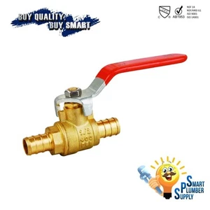 Paquete de 5 piezas válvula de bola de cierre PEX 1" pulgada puerto completo latón (129-03) sin plomo - Imagen 1 de 1