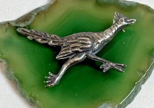 Vintage Southwest Sterling Silver Taxco Mexico Roadrunner Brooch Pin EDP 925 - Picture 1 of 5