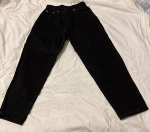 Levi's Strauss Co 550 Jeans Black Relaxed Fit Tapered Leg Size 12 Reg S - Picture 1 of 10