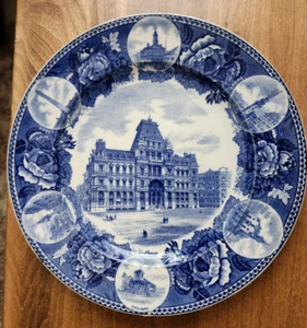 Wedgewood Eisenbahn Post Büroangestellte erste Division Konventionen 1904 Platte - Bild 1 von 5