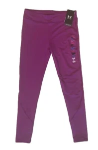 $45 Under Armour Youth Girl’s Cold Weather Leggings Kids- UA Purple- Youth Large - Picture 1 of 4